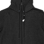 REDI Swess functional Athleisure dress in charcoal detachable hood